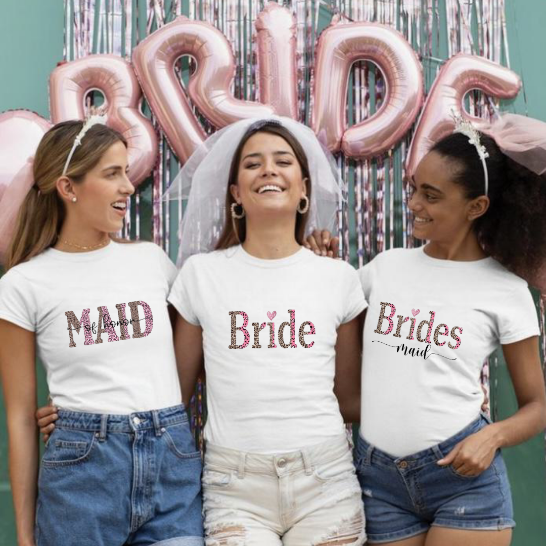 Pink Cheetah Bridal Party