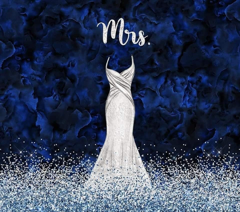 Mrs with Wedding Dress