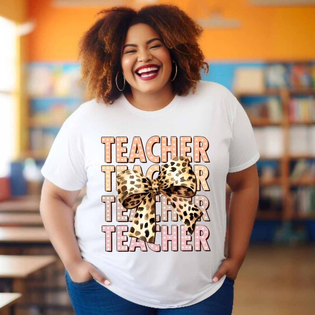 Teacher Cheetah Bow