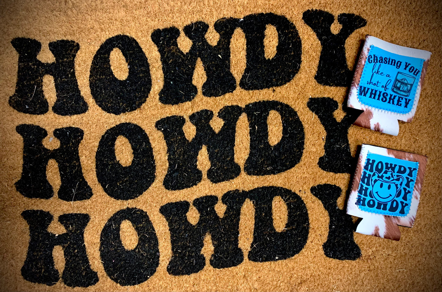 Cowhide Koozies