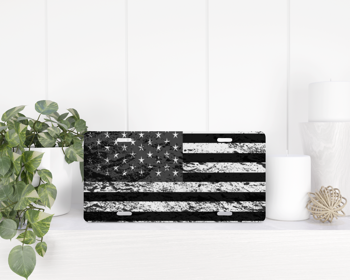 Black & White American Flag