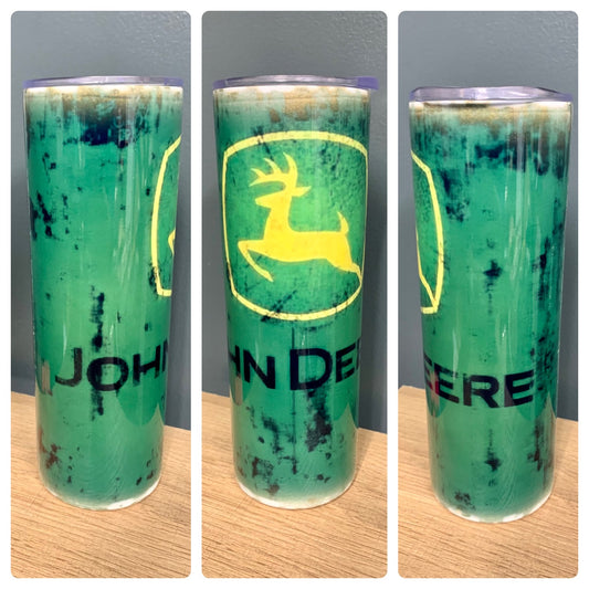 John Deere Green 20 oz tumbler